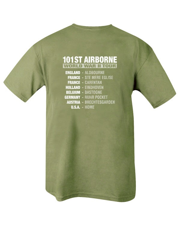 Kombat UK Airborne Tour T-shirt - Olive Green