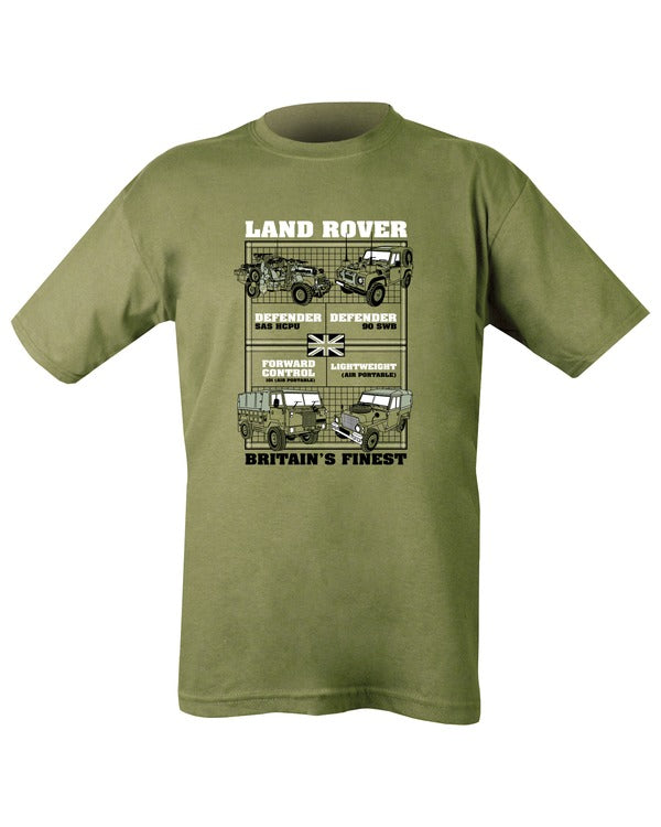 Kombat UK Land Rover T-shirt - Olive Green