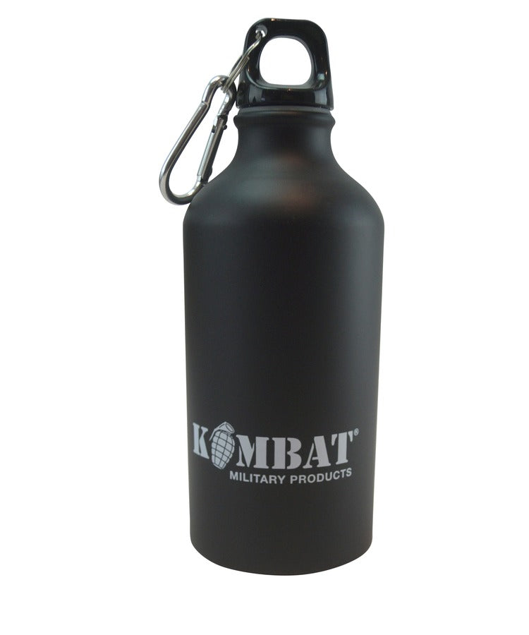 Kombat UK Aluminium Water Bottle - 500ml - BLACK