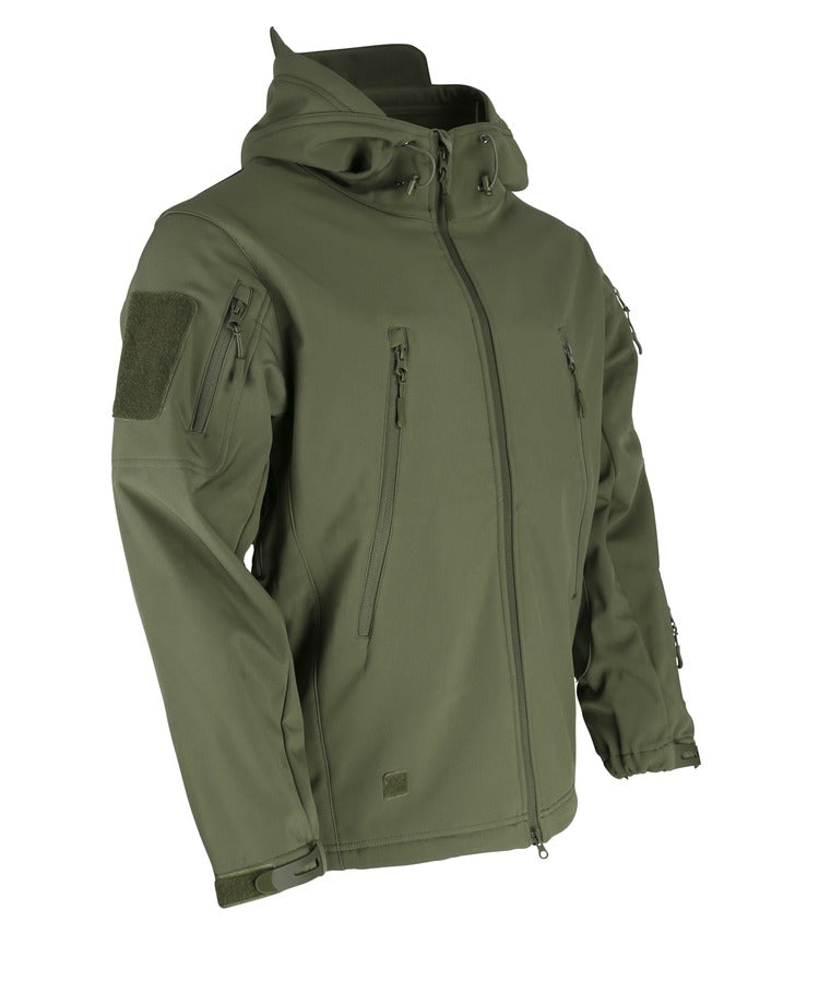 Kombat UK PATRIOT Tactical Soft Shell Jacket - Olive Green – The Back ...