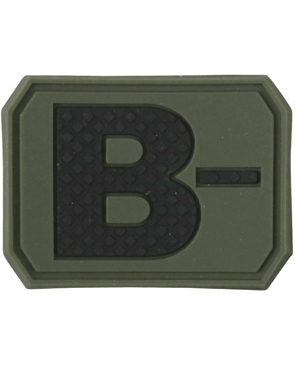 Kombat UK Blood Group Patch - B-  Tactical Patch