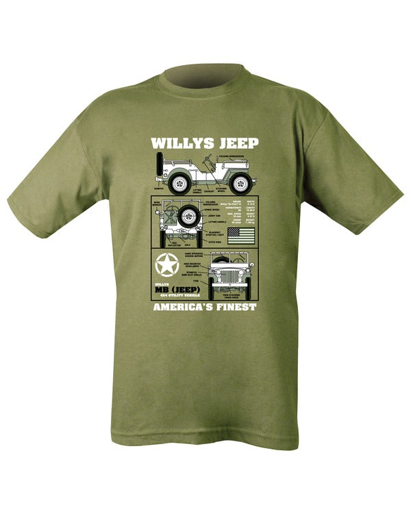 Kombat UK Willys Jeep T-shirt