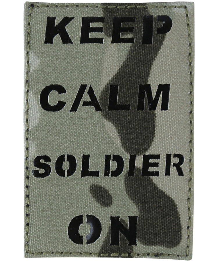 Kombat UK Laser Cut Keep Calm Soldier On Patch - BTP