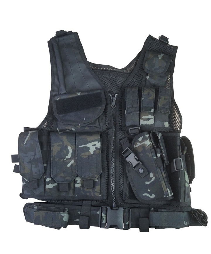 Kombat UK Cross Draw Tactical Vest - BTP Black