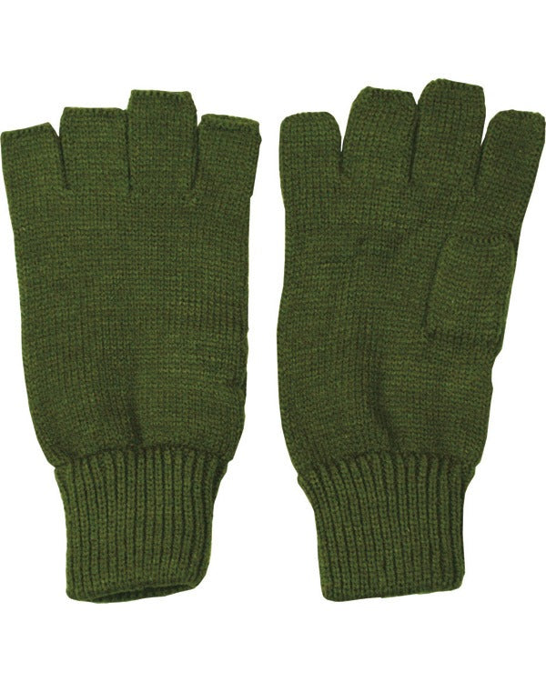 Kombat UK Fingerless Gloves - Olive Green