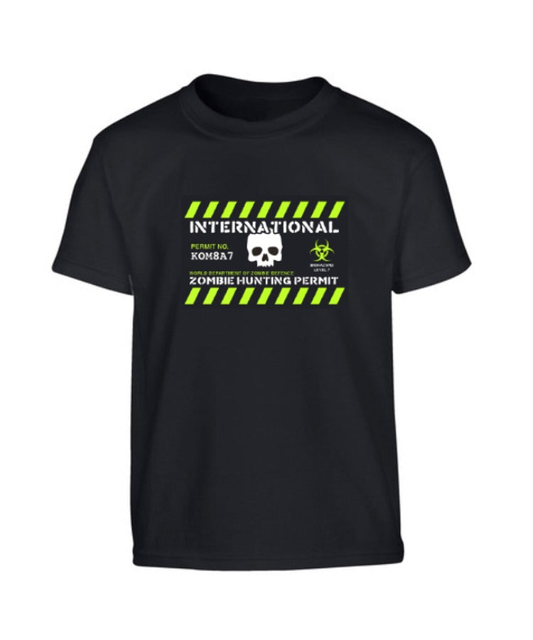 Kombat UK Kids Zombie Hunting Permit T-shirt