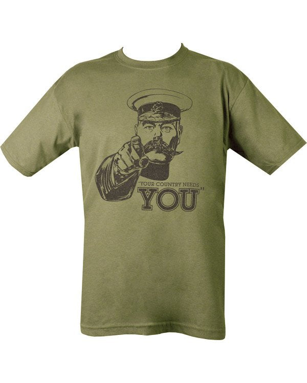 Kombat UK Kitchener T-shirt - Olive Green