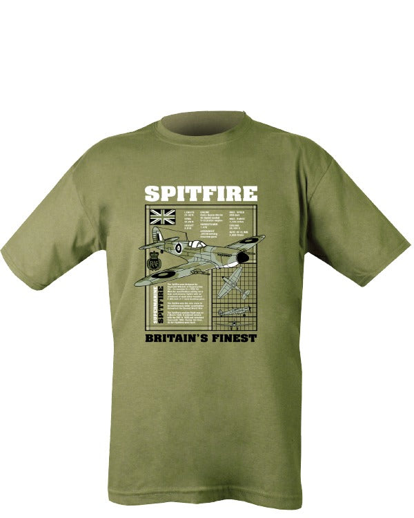 Kombat UK Spitfire T-shirt - Olive Green
