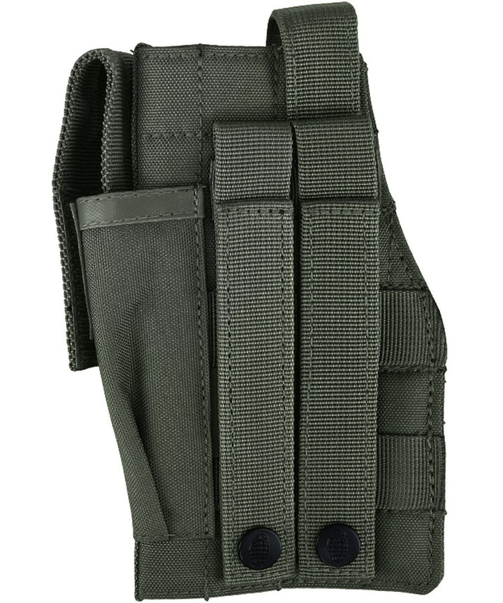 Kombat UK Molle Gun Holster with Mag Pouch - Olive Green