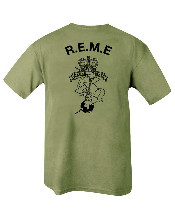 Kombat UK R.E.M.E T-shirt - Olive Green