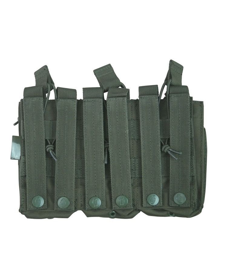 Kombat UK Triple Duo Mag Pouch - Olive Green