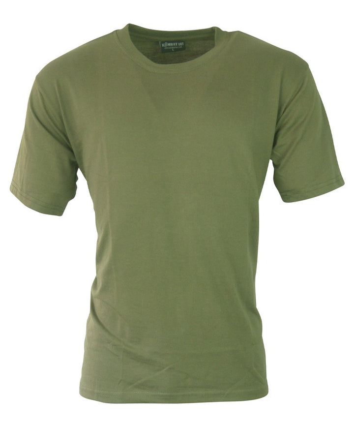 Kombat UK Military Plain T-Shirts - Olive Green