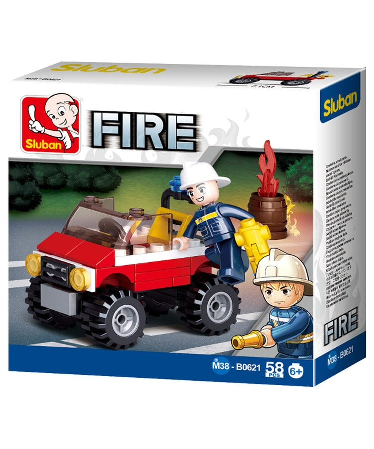 Sluban - B0621 (Fire Jeep)
