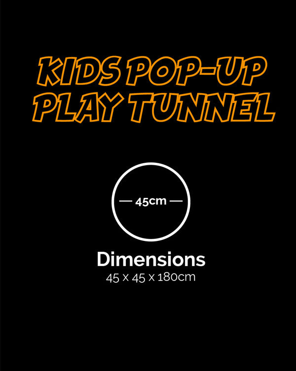 Kombat UK Kids Pop-Up Play Tunnel - BTP