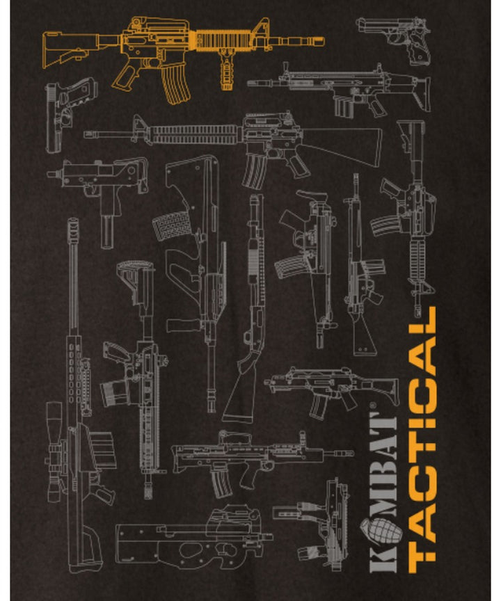 Kombat UK Tactical Gun Blueprint T-shirt