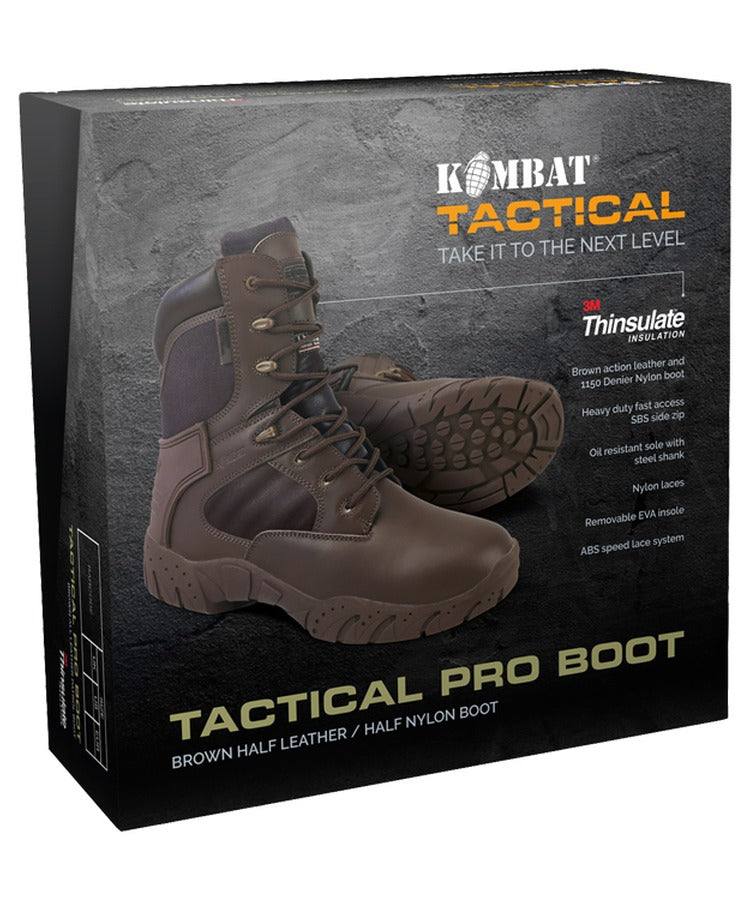 Kombat UK Tactical Pro Boot - 50/50 - Brown