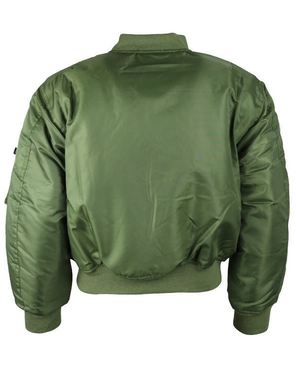 Kombat UK Kids MA1 Jacket - Olive Green