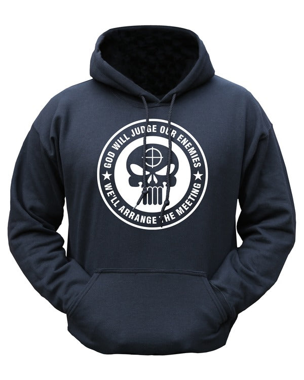 Kombat UK God Will Judge Hoodie Black