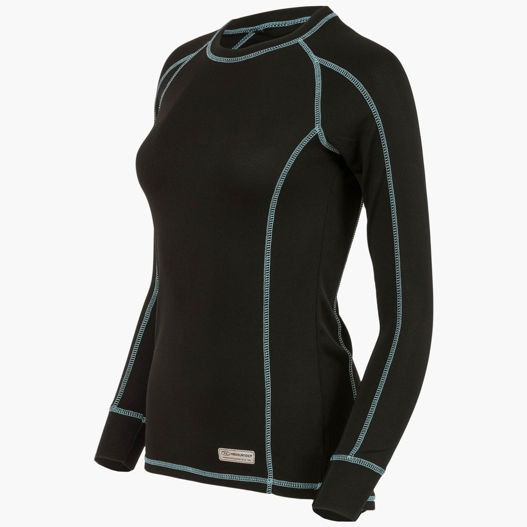 Highlander Pro 120 Base Layer Long Sleeve Shirt Womens Black