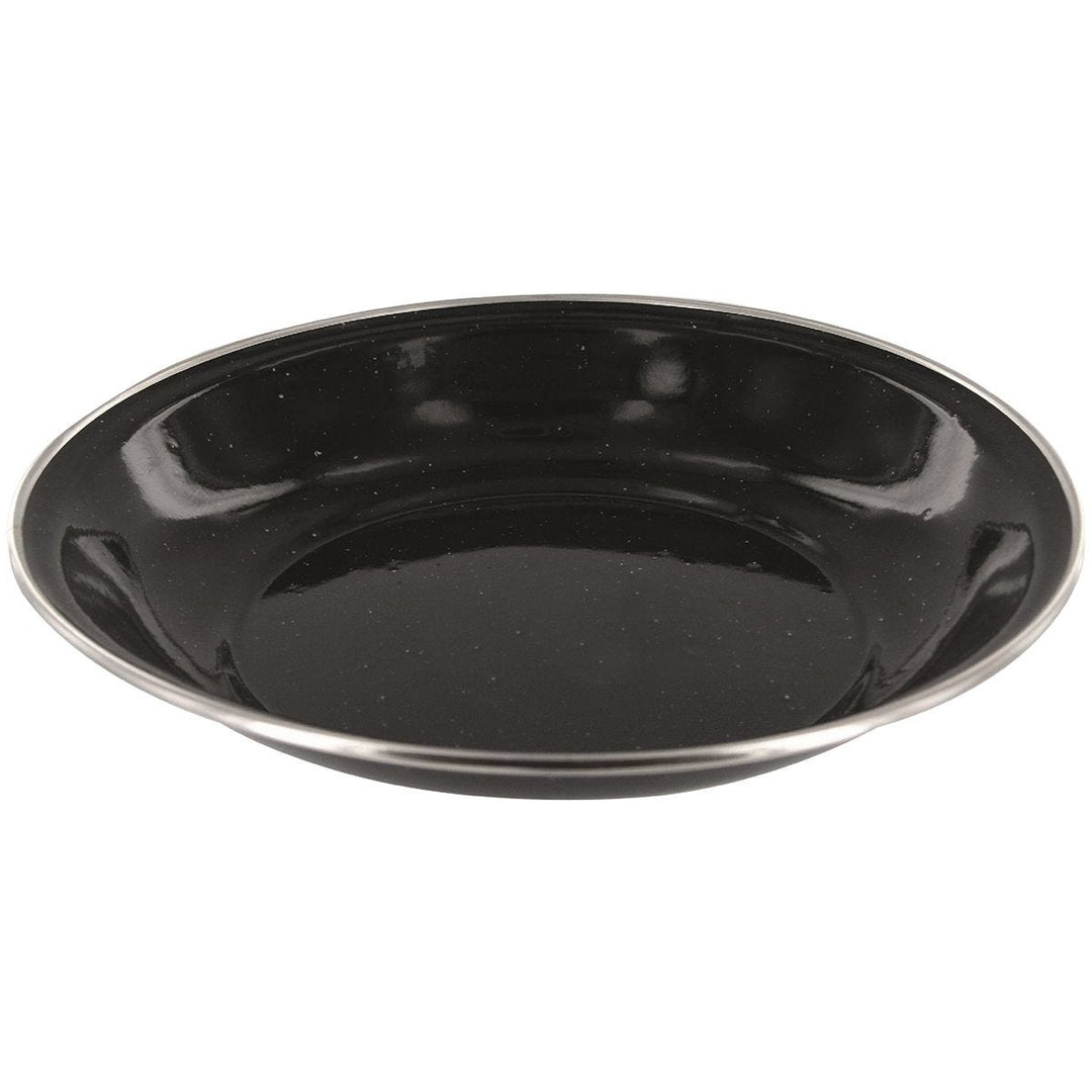 Highlander Deluxe Enamel Soup Plate Black