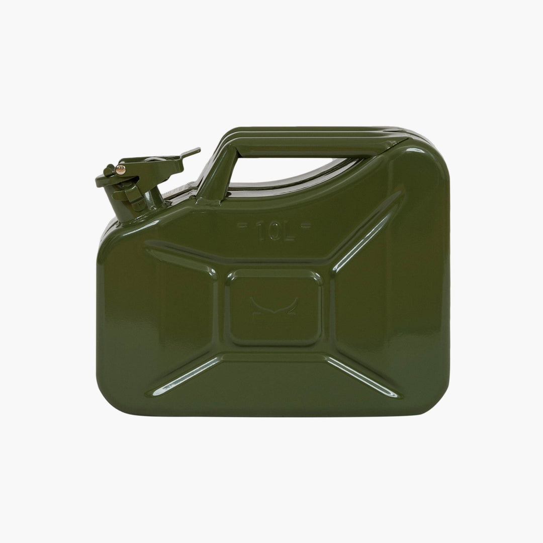 Highlander Steel Jerry Can Water Carrier 10L with lockable spout