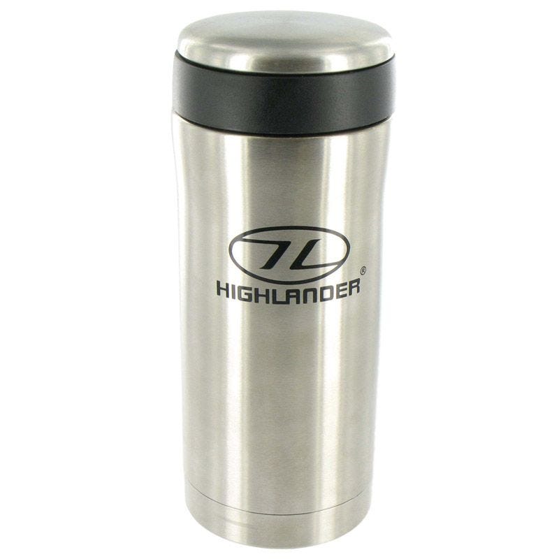 Highlander Sealed Thermal Mug Silver