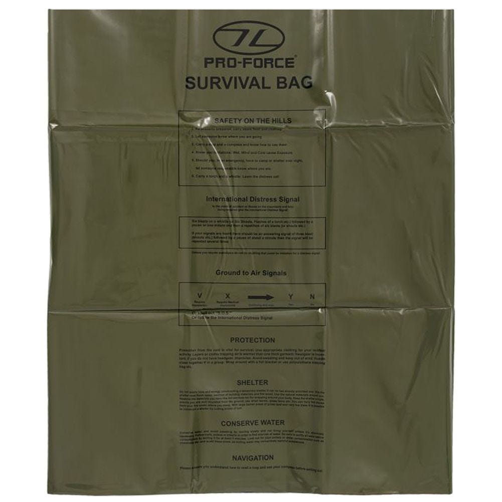 Highlander Forces Emergency Survival Bag Olive