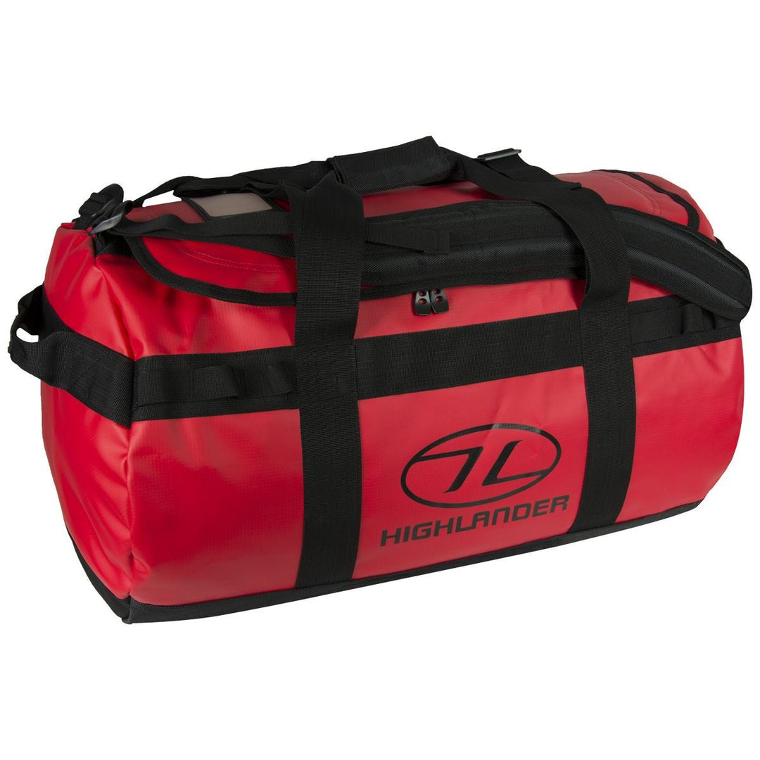 Highlander Lomond Tarpaulin 65L Duffle Bag Red