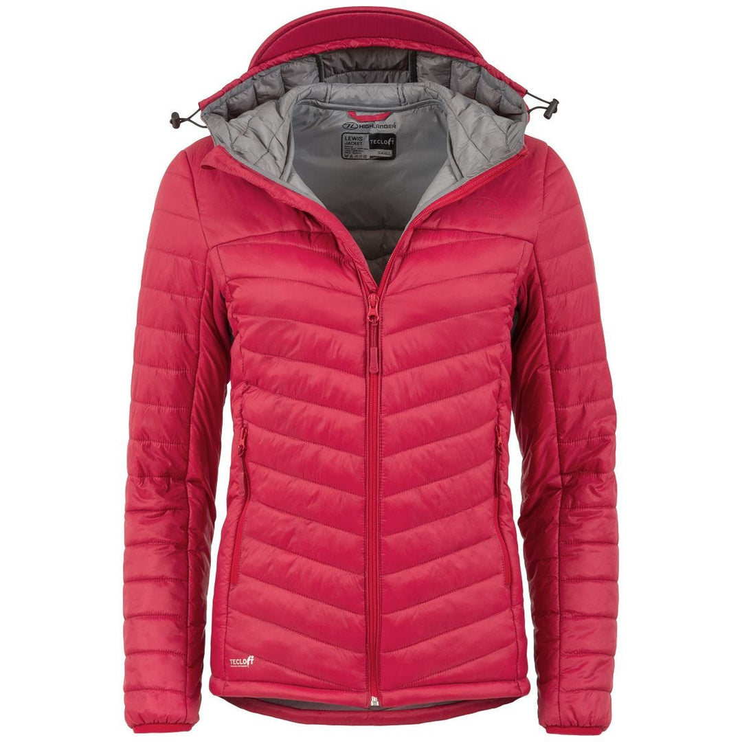 Highlander Forces Womens Lewis Insulated Jacket Maroon