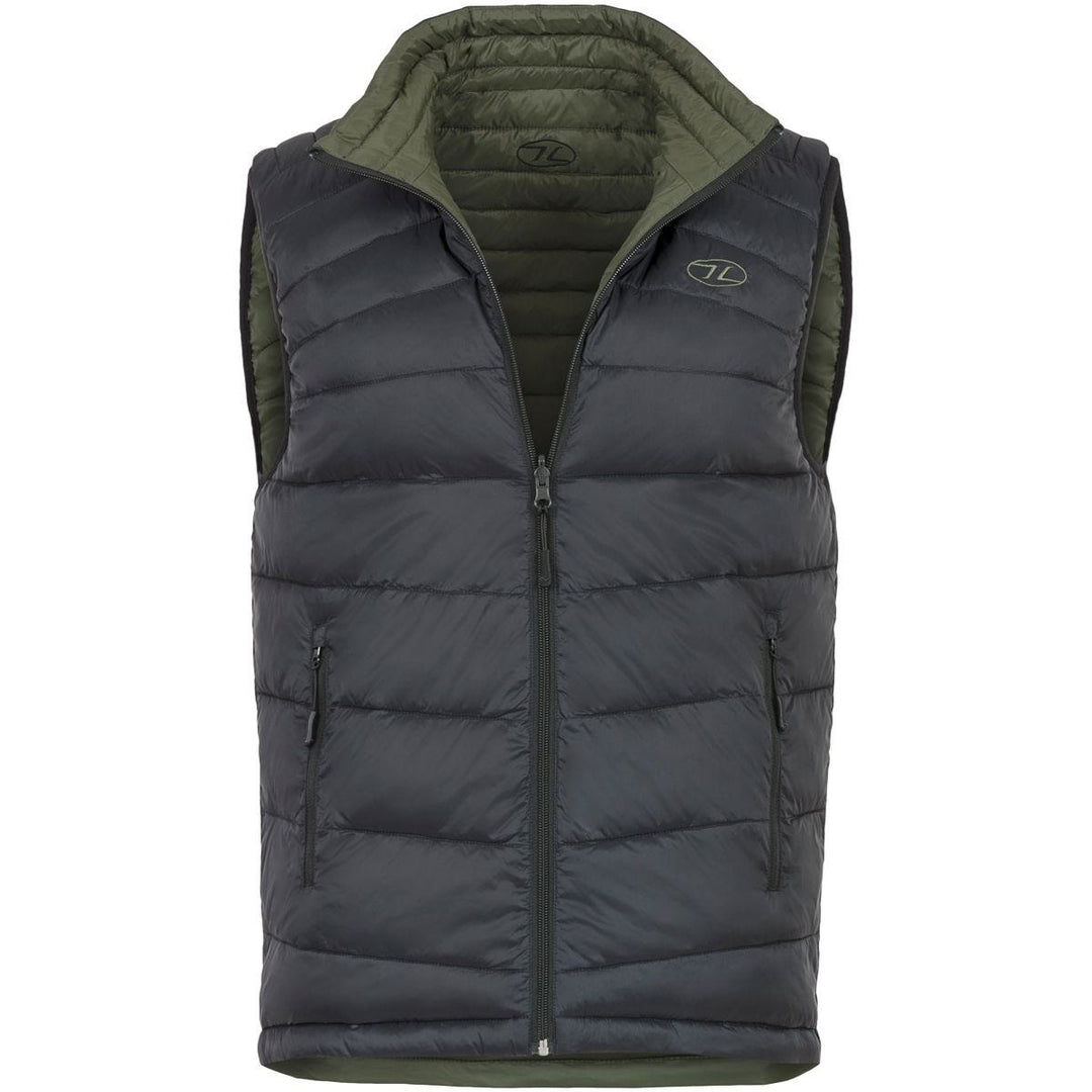 Highlander Forces Reversible Gilet Black & Olive