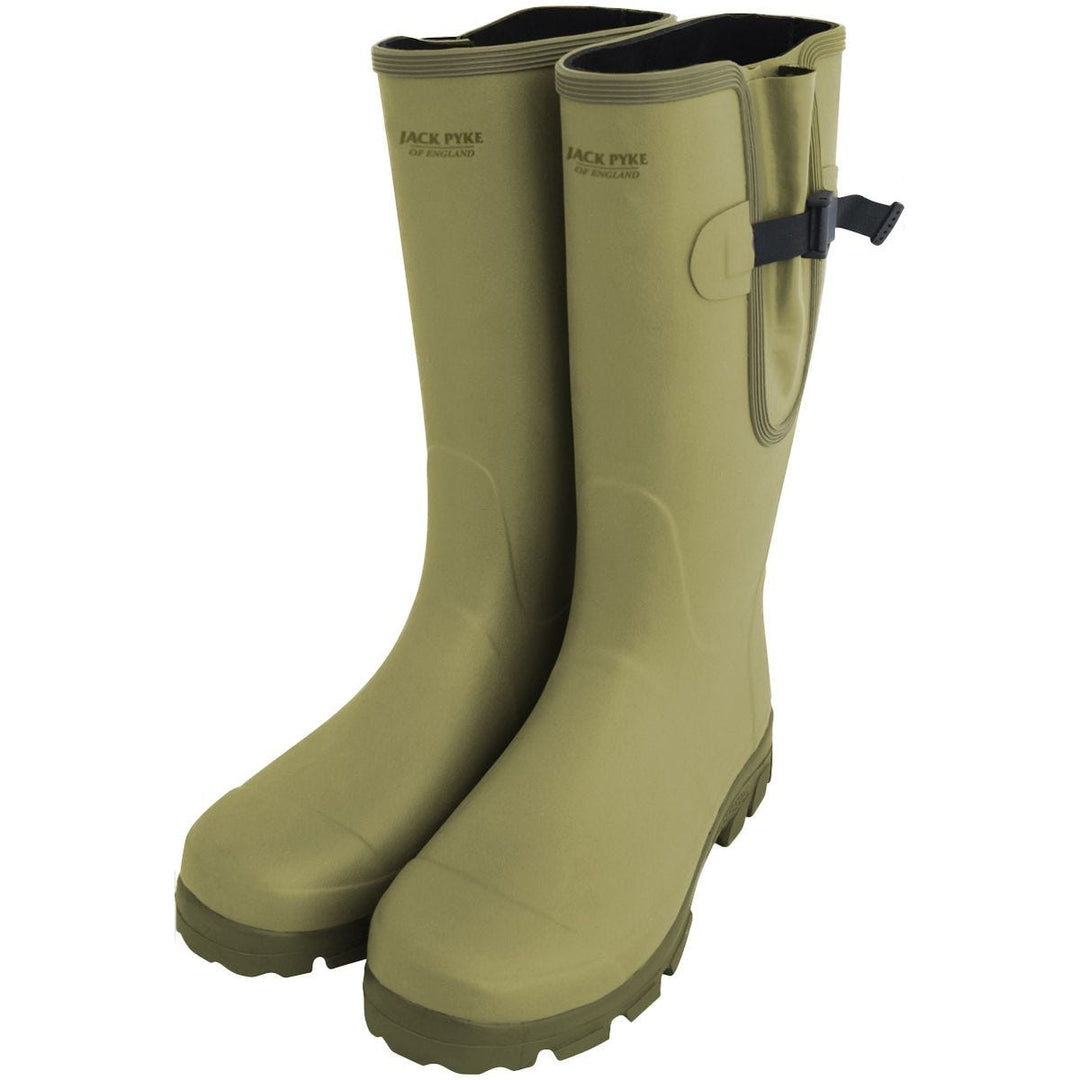 Jack Pyke Ashcombe Gusset Wellington Boots Olive