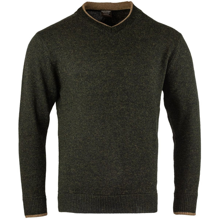 Jack Pyke Ashcombe V-Neck Pullover Dark Olive