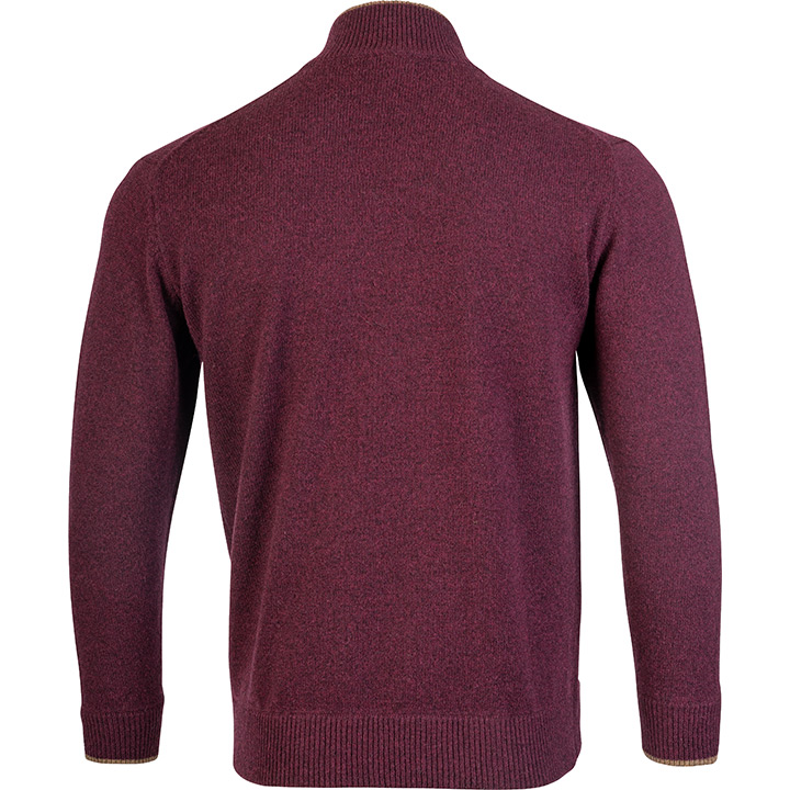 Jack Pyke Ashcombe Zip Neck Pullover Plum