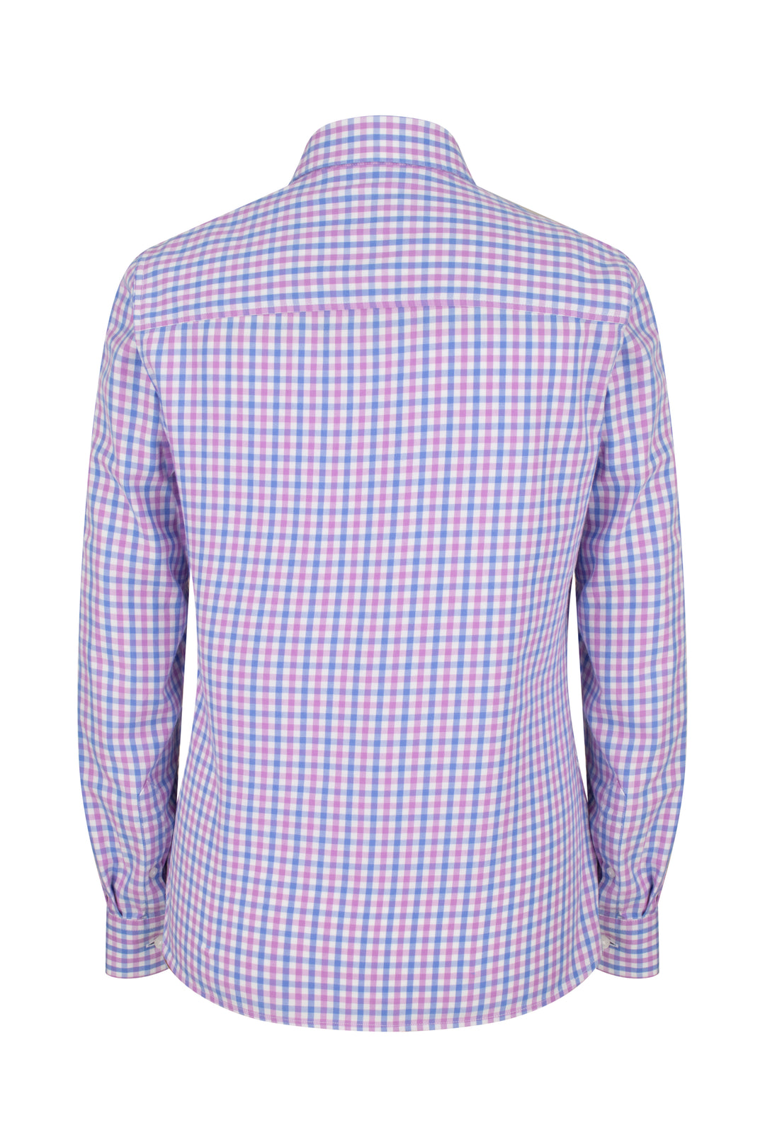 Hoggs Of Fife Becky II Ladies Cotton Shirt Pink/Blue