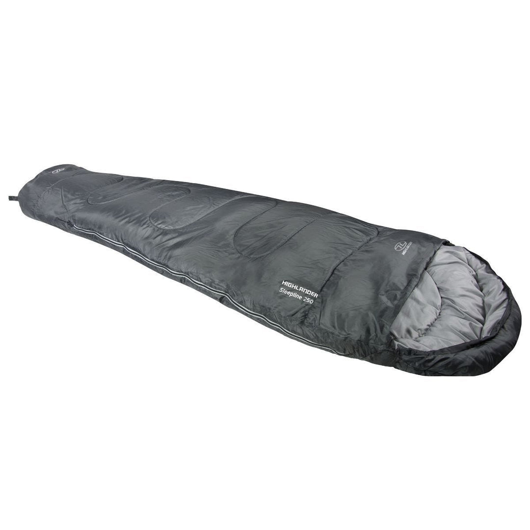 Highlander Sleepline 250 Mummy Sleeping Bag Charcoal