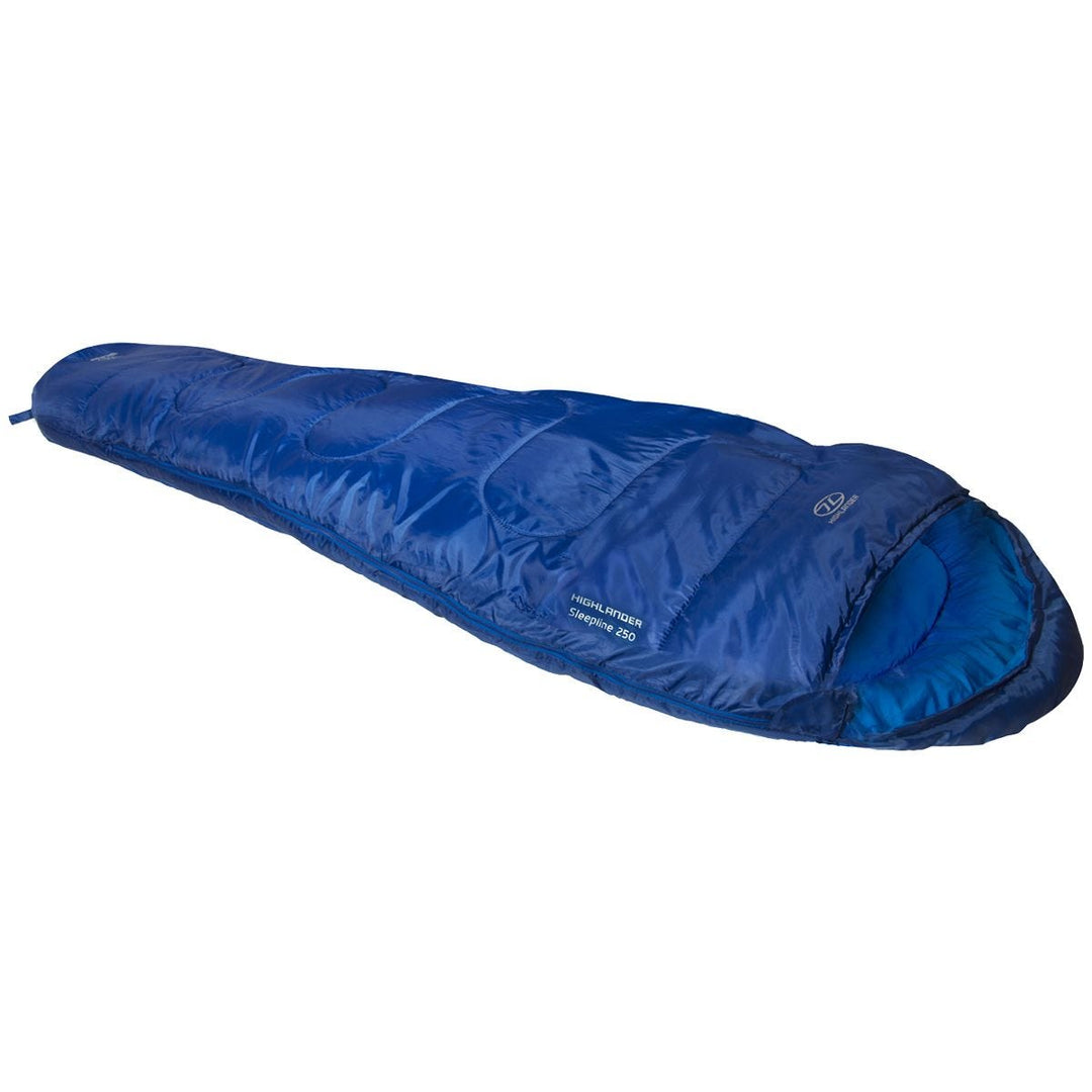 Highlander Sleepline 250 Mummy Sleeping Bag Blue