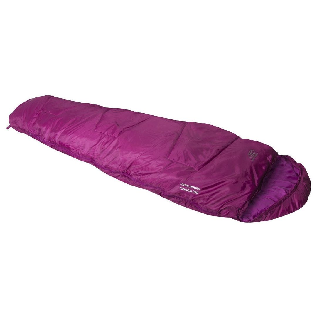 Highlander Sleepline 250 Mummy Sleeping Bag Pink