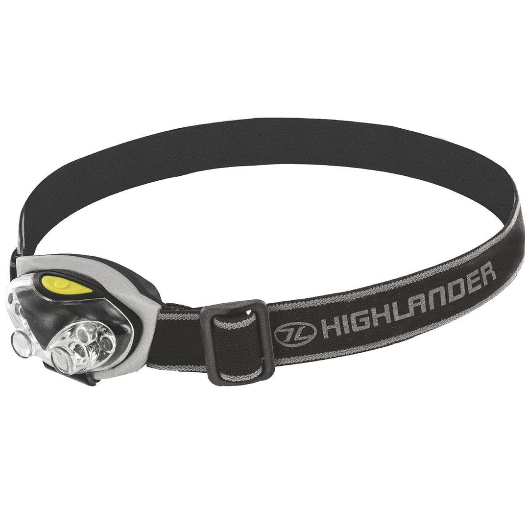 Highlander Spark 4+2 LED Head Torch Black / Silver