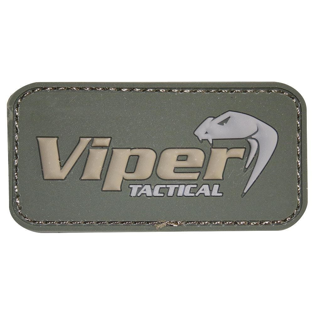 Viper Subdued Rubber Logo Patch Green