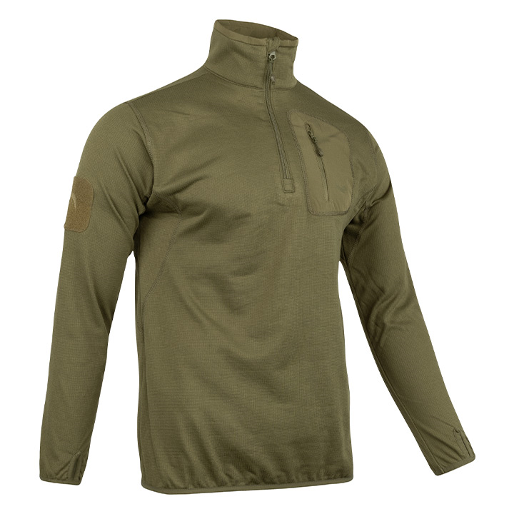 Viper Technical Mid Layer Fleece Top Green