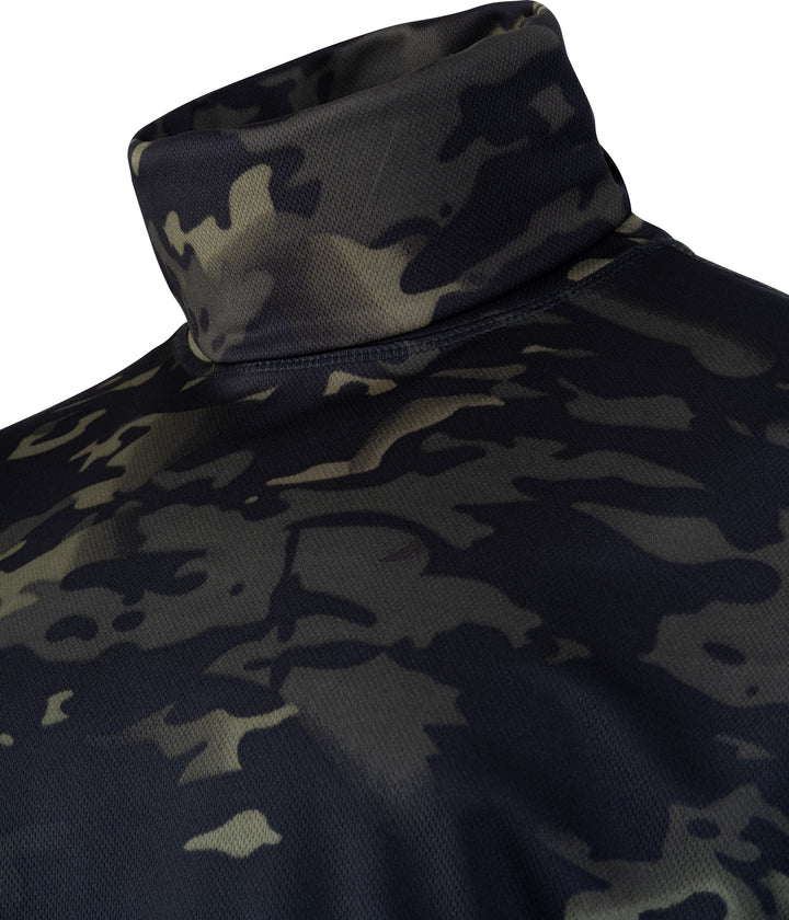 Viper Tactical Roll Neck Top V-Cam Black