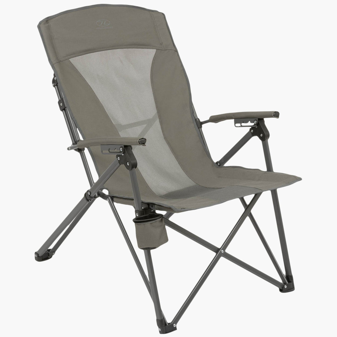 Highlander Balvenie Recliner Camping Chair Charcoal