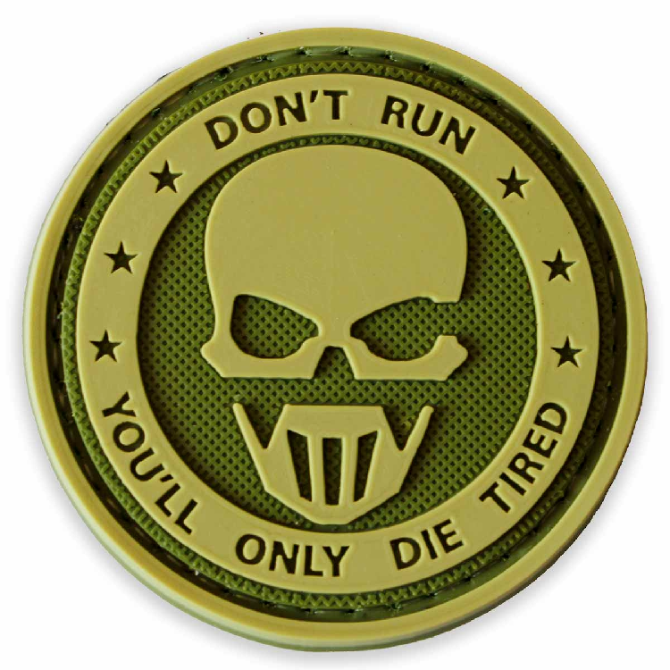 Green mask Tactical Patch