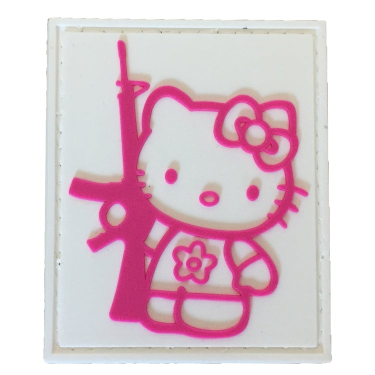 Kitty with gun-Pink Tactical Patch