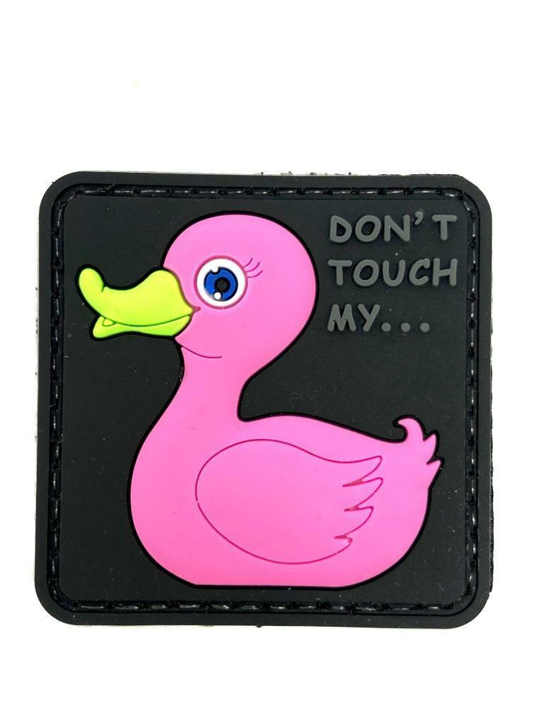 don't touch my duck-pink