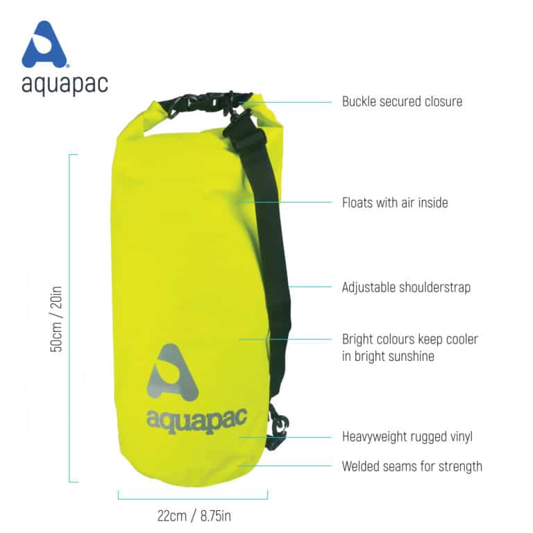 Trailproof drybag 25 litre  Bag Aquapac - The Back Alley Army Store